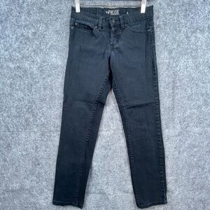 Hot Topic XXX‎ Rude Jeans 26 Black Skinny Skater Goth Grunge Punk Rocker